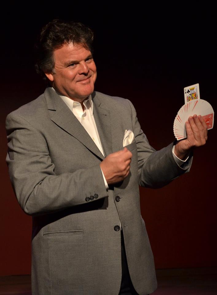 John Carney demonstrating a card fan